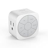 1 Pack Timer Outlet Indoor, Countdown Timers for Electrical Outlets Up to 6H for Lights, Iron, Fan, Electric Bike, Auto Shut Off Switch for Home Kitchen Bedroom, 1875W