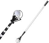 HOW TRUE Golf Ball Retriever, 12ft 15ft 18ft Aluminum Alloy Golf Ball Retriever Telescopic for Water Golf Ball Picker Grabber Golf Accessories Golf Gift (18ft)