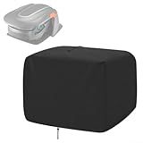 Robot Lawn Mower Cove, Automatic Robotic Lawnmower Waterproof 210D Oxford Windproof Protective Cover With Drawstring All-Weather Protection 78 * 56 * 36cm
