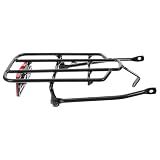SHERCHPRY Electric Bike Rear Rack 14-16 Inch Thickened Metal Bicycle Backseat Cargo Rack High Elasticity Folding Luggage Shelf for Ebike Mountain Bike Cycling