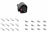 ICT Billet Oxygen Sensor Female Connector Component Kit with Terminals and Seals 02 Compatible with GM LS Bosch BAK 6-wire AEM Haltec Holley LSU 4.9 Sensor Black MCP 1.5K Tyco TE AMP Wire Plug WC0XY01