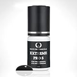 DLUX PROFESSIONAL Eyelash Extension Glue for Professionals - 8 Weeks Retention, 1 Sec Drying Time, Latex Free Semi Permanent Individual & Volume Lash Extension Glue Black