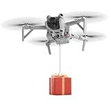 BRDRC Mini 4 Pro Payload Airdrop System,Transport Release with Landing Gear Wedding Ring Thrower Fishing Bait Clip Delivery for DJI Mavic Mini 4 Pro Accessories