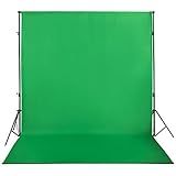Green Screen Backdrop 5x7ft Photo Backdrop Chromakey Muslin Portrait Green Backdrop for PS Keying/Video Creation/Studio Portrait Shoots
