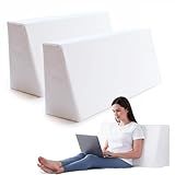 IYTFNSDLE Daybed Bolster Wedge Pillow-Set of 2,30D Foam Wedge Bolster Pillow for Daybed,Day Bed 36" Long Cushions Inserts