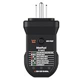 Mastfuyi Outlet Tester, Receptacle Tester for Standard 3-Wire 120V Electrical Receptacles, Socket Tester for GFCI/Standard North American AC Electrical Outlets, Detects Common Wiring Problems