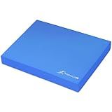 ProsourceFit Exercise Balance Pad – Large Cushioned Non-Slip Foam Mat & Knee Pad for Fitness, Stability Training, Physical Therapy, Yoga 15"x19", Blue