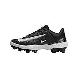 Nike Alpha Huarache Elite 4 Low MCS Men's Baseball Cleats (FD6221-003, Black/Dark Smoke Grey/White) Size 10