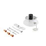 Aspen Creative 22101-03-1, Flush Mount Ceiling Fixture Shade Holder Kit with On/Off Pull Chain Switch in Matte White Finish 3-5/8" Fitter, 4-7/8" Diameter x 1-7/8" Height