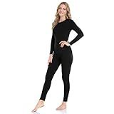 WEERTI Thermal Underwear for Women Long Johns with Fleece Lined Base Layer Women Cold Weather Top Bottom Black
