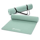 Circuit Fitness by Marcy 1/4-inch (6mm) Non Slip Multi-Purpose Exercise Yoga Mat with Carrying Strap - Mint Green