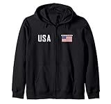 USA Flag Gymnastics Team Cool Gym Equipment Men Women Zip Hoodie