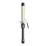 HOT TOOLS 24K Gold Professional 1 1/4" Extended Barrel Curling Iron with Clamp for Tousled Curls - 24K Gold Technology for Long-Lasting Results & Longer Barrel for Easy Styling