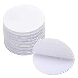 BRAVESHINE 24PCS Round Industrial-Strength Hook and Loop Fasteners with Adhesive - Wall Hanging Interlocking Tapes - Double Sided Adhesive Stickers for Carpet Gripping - Round 2 inch