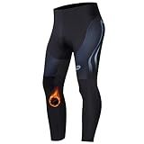 Cycling Men Pants Warm Up Gear Paddding Road Bike Mountain Thermal Biking Tights US XL Grey