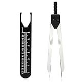 EKG Caliper ECG Caliper Electrocardiogram Divider for Nursing，Electrocardiographs Measuring Tool for Doctors, Nurses, Medical Student