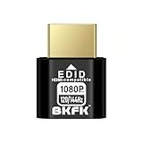 BKFK HDMI-Compatible Dummy Plug 1080p@60/120/144Hz HDR, Virtual Monitor EDID Emulator, Headless HDMI Adapter for Remote Desktop, Game Streaming(RGB, 12-bit Dithering, Peak 1015 nits)