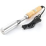 TESFANS Electric Handle for Branding Iron Stamp, Electric Wood Handle for Personalized Branding Iron Stamping Kit for Food & Leather