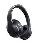 Baseus Bass BH1 Lite Bluetooth Headphones Over Ear, SuperBass, 80H Playtime,AI ENC Clear Calls, Comfortable Fit, Smart App Control, Bluetooth 6.0, Foldable Lightwight Headset for Travel -Cosmic Black