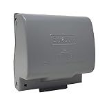 1-Gang Horizontal Metal Weatherproof Lockable While In Use Outdoor Outlet Receptacle Cover, 7-in-1 Configurations