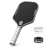 T700 Raw Carbon Fiber Pickleball Paddles, Pickleball Paddles Pro-Level for Aggressive, Offensive Player, Pickleball Paddle with 16mm Polymer Honeycomb Core & Overgrips, Maximum Control & Spin & Power