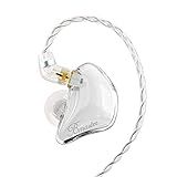 BASN Bmaster Triple Drivers in Ear Monitor Headphone with Two Detachable Cables Fit in Ear Suitable for Audio Engineer, Musician (White)