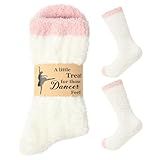 Brikabia Dance Gifts for Dancers, Ultra Soft Fuzzy Dance Socks for Women Dancer Party Favor