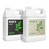 VIVOSUN Liquid Nutrients Base A & B Bundle, Grow Big Hydroponic Fertilizer, Supports Vegetative and Flowering Stages for Outdoor, Indoor Plants, Best Plant Food, Set of Quarts