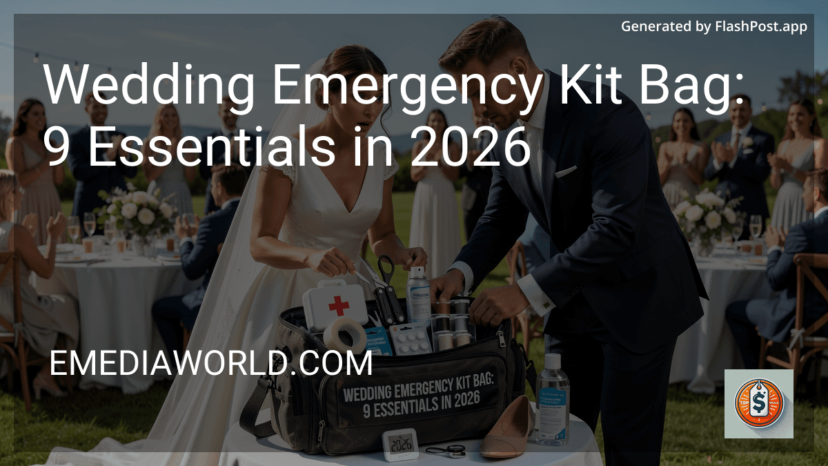 Wedding Emergency Kit Bag: 9 Essentials in 2026 preview