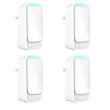 Plug In Air Ionizers - Negative Ion Technology Air Purifier - Quiet Operation Air Freshener for Home, Bedroom, Office, Garage Room - Portable Air Purifiers Odor,Pets Smell - Air Cleaner White (4 Pack）