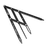 Doreme PMU Compass Metal Golden Mean Caliper Eyebrow Microblading Permanent Makeup Ratio Measurement Tool Fibonacci Gauge Symmetrical Tattoo Ruler Measuring Tool