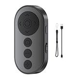 VYVIYON Wireless Camera Remote with Zoom/Camera Switch for Photo and Vlogging Compatible with iOS & Android Smartphone, Bluetooth Video Scrolling for Tiktok, Rechargeable Page Turner for E-Book APPS