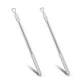 Styquenzer 2 Pcs Scratch off Tool Lottery Scratcher Tool Scratch off Tool Multi-used Lotto Scratcher Label Scraper Metal Lottery Ticket Scratcher Tool Lotto Scratcher Tool Silver