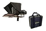 Glide Gear TMP 100 Teleprompter – DSLR, Tablet, Smartphone – 12" Glass, Carry Case, No Assembly