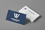 Custom Double Sided Business Cards - Professional 3.5"x 2" Cards Printed on 16pt Cardstock, Personalized (350)