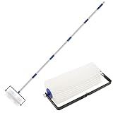 Spiked Roller for Self Leveling,9” Self Leveling Spiked Roller with Extended Adjustable Handle (34-77in) Ideal for Eliminating Bubbles in Concrete, Epoxy, and a Must - Have Tool for Cement,Paint Jobs