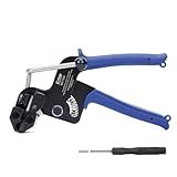 iCrimp Stainless Steel Cable Tie Tool Zip Gun Metal Zip Tensioner with Built-in Cutter, Release Tool included
