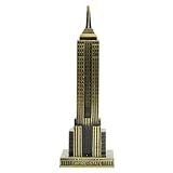 ASUNFO 7.1 Inch Empire State Building Statue Figurine New York City Souvenirs for Home Office Decor(Antique Copper)