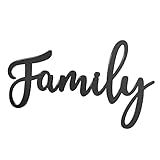 Zzbakress Family Signs for Home Decor Wall,Family Wall Decor Rustic Letter Signs (style2)
