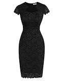 GRACE KARIN Black Dresses for Women Elegant Lace Dresses for Wedding Guest L