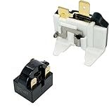 QP2-4R7 4.7 Ohm 3-Pin PTC Starter/Start Relay and Overload Kit Compatible with Mini Fridges Beverage & Wine Beer Coolers/Deep Freezers/Beer Wine Refrigerators Compressor Parts