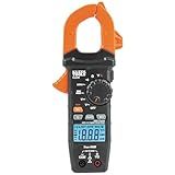 Klein Tools CL220 Digital Clamp Meter, Auto-Ranging 400 Amp AC, AC/DC Voltage, TRMS, Resistance, Continuity, NCVT Detection, and Temp