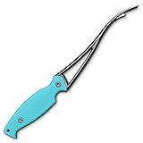 Toadfish Shrimp Deveiner Tool - Prawn & Seafood Peeler - Frogmore Shrimp Cleaner - Steel Butterfly Blade - Kitchen Essential - Ergonomic Handle - Stainless Steel - Full-Tang Strength