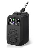 JOYO Mini Guitar Amp 5W Portable - Rechargeable Bluetooth Combo Amplifier with Built-in Effects (Clean, Overdrive, Distortion, Reverb) Compact Practice Amp for Electric Guitar Plug in, Black (JA-05G)