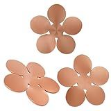 HomeBryllic Bird Bath Copper Disk, 3 Pack 99.99% Pure Copper Bird Bath Purification Disk for Clean Water All-Season, Safe Natural Fit for Outdoor Birdbaths, Bowls, Garden Fountain(2")