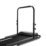 Walking Pad Handle bar Attachment – Treadmill Stand & Accessories for Extra Stability and Support, Compatible with Treadmills up to 19.7 in Wide, Adjustable Handlebar Height (up to 37.4 in), Black