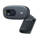 Logitech C270 Webcam, 720p, Widescreen Video Calling, Light Correction, Noise-Reducing Mic, Works with Zoom, Nintendo Switch 2’s New GameChat Mode, PC/Mac/Laptop/MacBook/Tablet - Black
