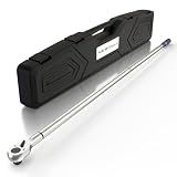 NEBICALS 1'' 200-1000 Ft Lb Torque Wrench Heavy Duty, Dual Direction, High hardness, Long lifetime, Stored In a Solid Case