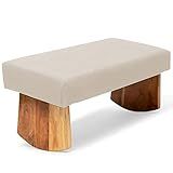 Waterglider International Meditation Bench (NAT. White), Seiza, Sustainable Acacia Wood with Curved Bottom Edges for The Perfect Posture, Meditation Stool, Prayer Bench, Meditation Chair, Yoga Stool