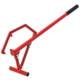 GAOMON 51inch Timberjack Log Lifter,Logging Jack with Adjustable Log Roller Cant Hook,Heavy Duty Steel Logging Tools Log Lifter, Grip Handle, Logging Tools for Rolling and Raising Up The Logs, Red